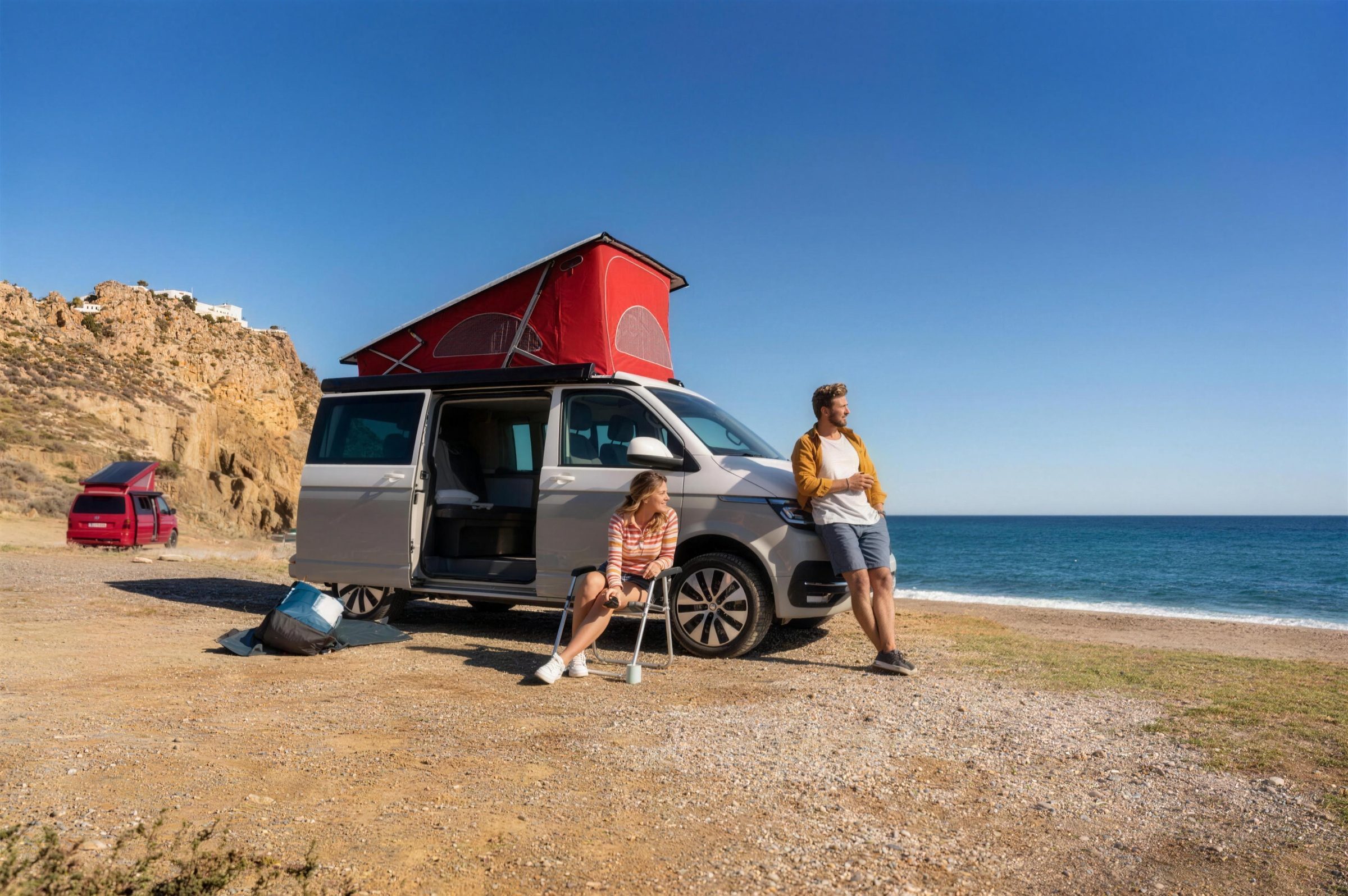 Camper van BEXX Verhuur aan de kust