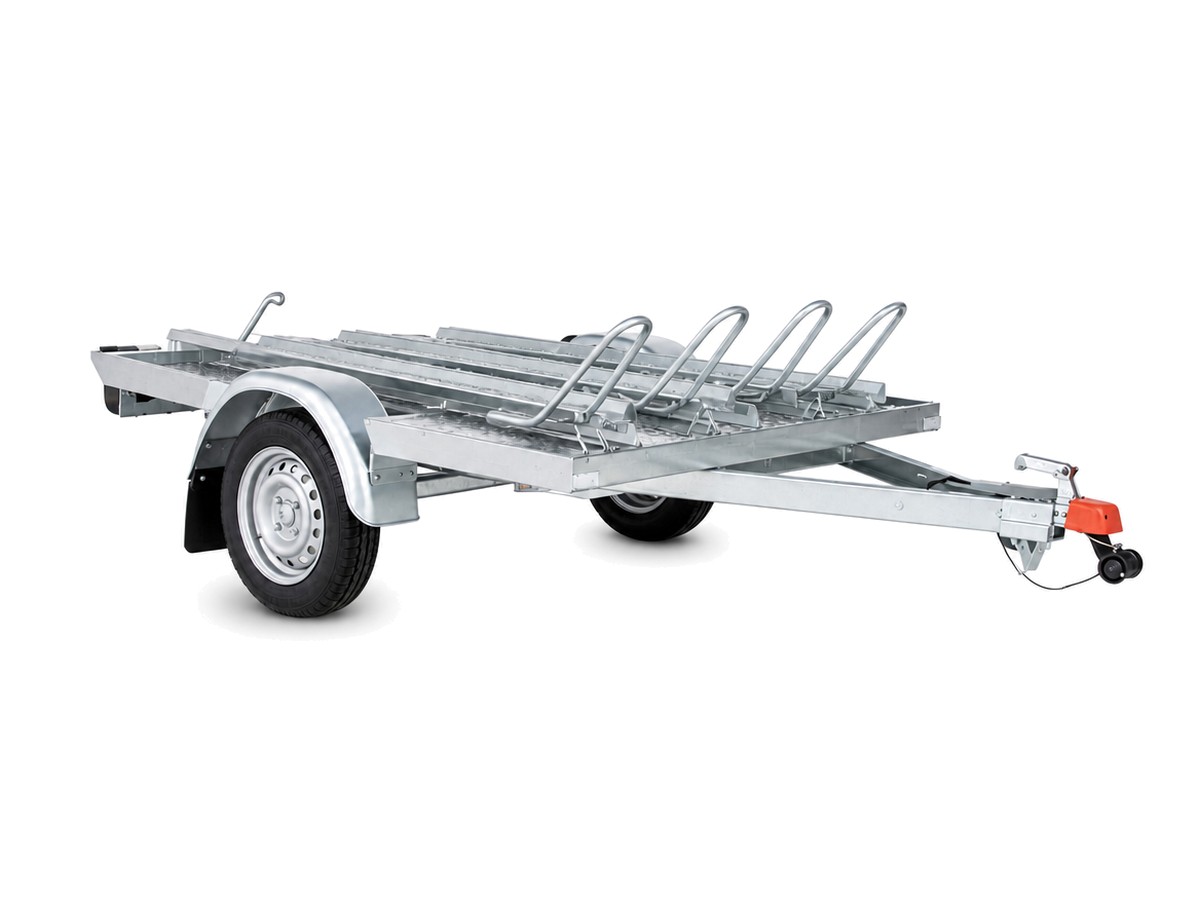 Motortrailer van BEXX Verhuur met motor erop